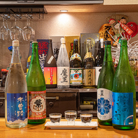 豊富なドリンクをご用意！利き酒セットも◎