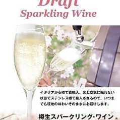 樽生スパークリングワイングラス 白