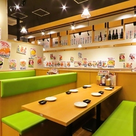 明るい店内で各種宴会を楽しめる☆