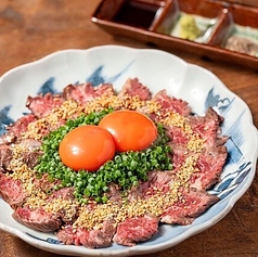 名物 牛ハラミ藁炙りたたき