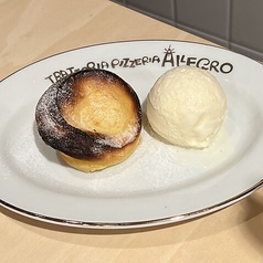 少し温めたファーブルトンとアレグロドルチェの美味しいジェラート