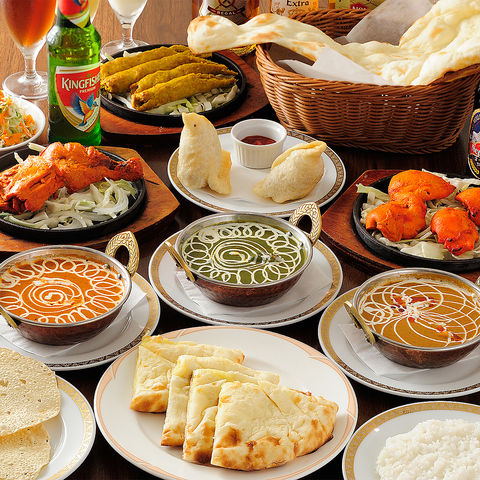 本格的なインドカレー料理が楽しめる★