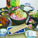 各種宴会や会食に、ボリューム満点の江戸沢のお得なセット！詳しくはコースページをご覧ください！