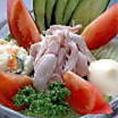 蒸し鶏のサラダ