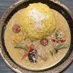 彩り野菜とチキンココナッツミルクカレー