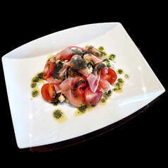 生ハムのカプレーゼ