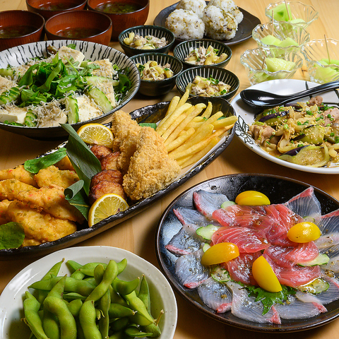 新鮮なお刺身やこだわりの和食を多彩な本格焼酎とともに心ゆくまで堪能できるお店