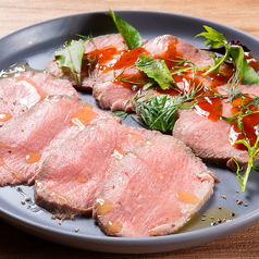 【レギュラー】特上部位の牛タンカルパッチョ 2種ソースで