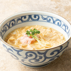 かにとゆばの玉子とじうどん