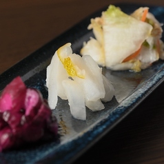本日の漬物3種