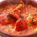 料理メニュー写真 塩ダラとオマール海老のトマト煮“アホアリエロ”