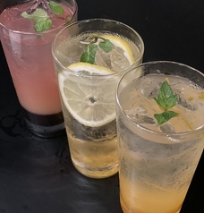 柚子サワー/ピーチサワー/温州みかんサワー/パインサワー