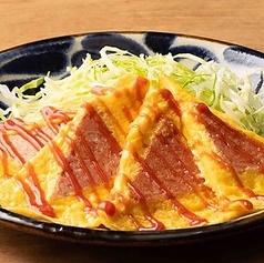 三角になったポーク玉子