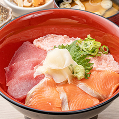 マグロ・サーモン・ネギトロ丼