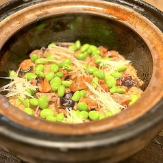 干し蛸と茶豆の土鍋 (1合）