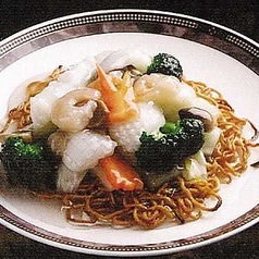 海鮮あんかけやきそば