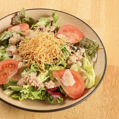 パリパリ麺のツナサラダ