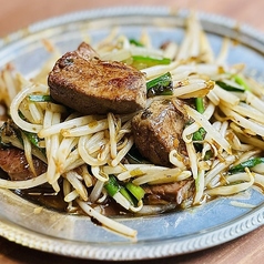 レバニラ鉄板焼き