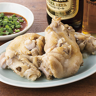 自慢の豚足も必食！スピーディーにご提供いたします。