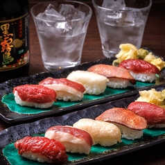 肉寿司五貫盛り