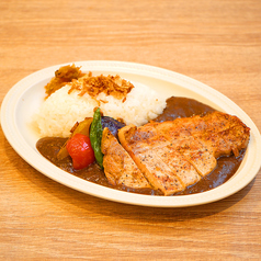 ベジタブルブラックカレー＆ポークソテー