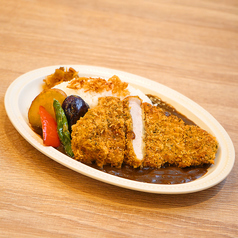 ベジタブルブラックカレー＆ポークカツレツ