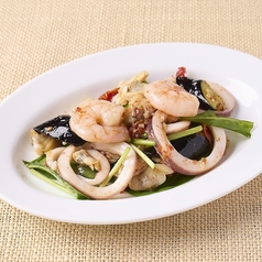 魚介のマリネ　ペペロンチーノ風