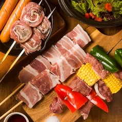 色とりどりの新鮮な野菜も一緒にしたバーベキュー♪の写真