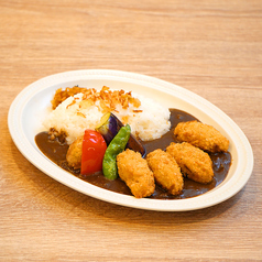 ベジタブルブラックカレー＆カキフライ