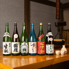 料理の味をより一層引き立てる各地の日本酒が揃います◎