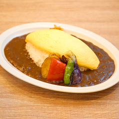 ベジタブルブラックカレー＆オムレツ