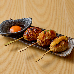 鶏つくね3種盛り