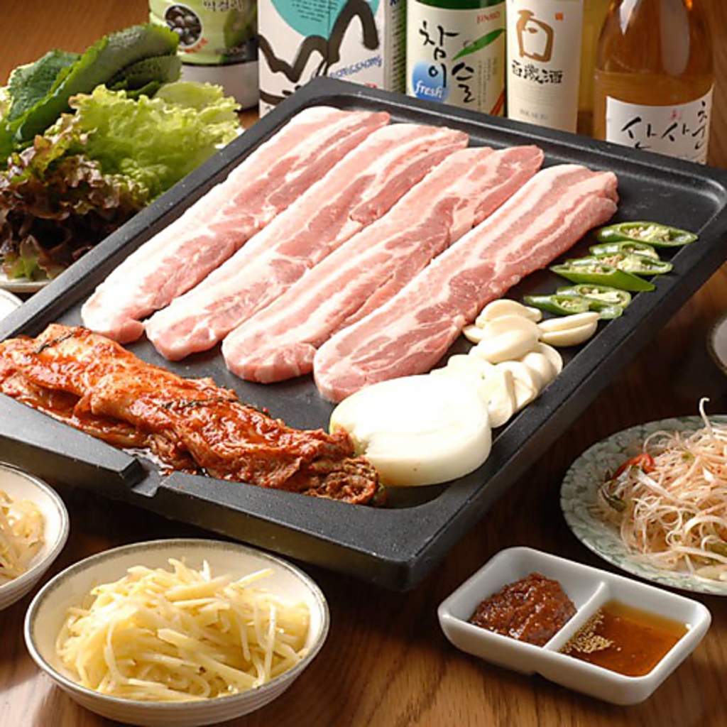 韓国料理コースは2750円～10タイプご用意！+1,500円で飲み放題もお付け頂けます♪宴会や歓送迎会に♪