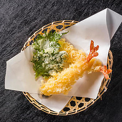 海老の天麩羅(2本)