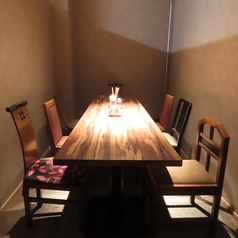 6名までご利用可能な個室をご準備しております。※人気な席の為、ご予約はお早めに。