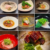【夜の部】季節料理と鰻のおまかせコース