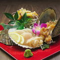 料理メニュー写真&nbsp;貝刺し三種盛り