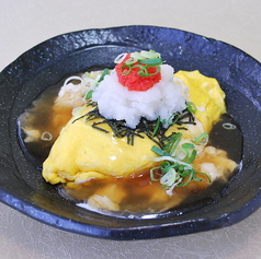 京湯葉と明太子のおろしあんかけおむらいす