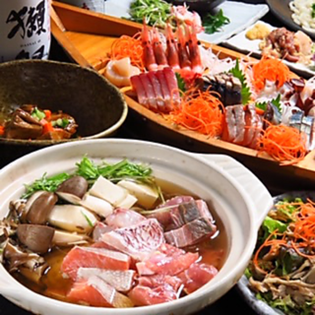 飲み放題付きコース料理は4000円からご用意！旬の味覚満載です！飲み放題には銘酒の獺祭込み！！