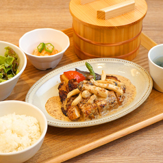 チキンときのこのローストセット