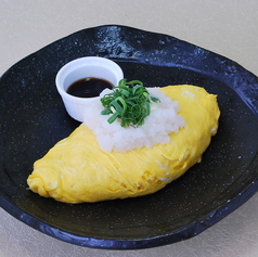 九条ねぎと大根おろしのおむらいす(ポン酢)