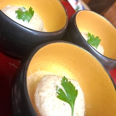 大根おでんのポルチーニソースがけ