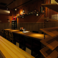 接待にも対応可◎独立した空間のカウンター型半個室