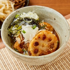 肉詰めレンコン揚げ出し