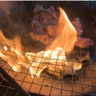 地頭鶏の炭火焼き