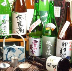 豊富な日本酒を取り揃えております