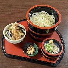 ミニ天丼と麺セット
