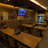 明るい雰囲気◎女子会やデート利用にもぴったり！