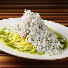 しらす山盛り!!ぶっかけペペロンチーノ