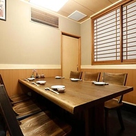 接待や会食にオススメの落ち着いた雰囲気